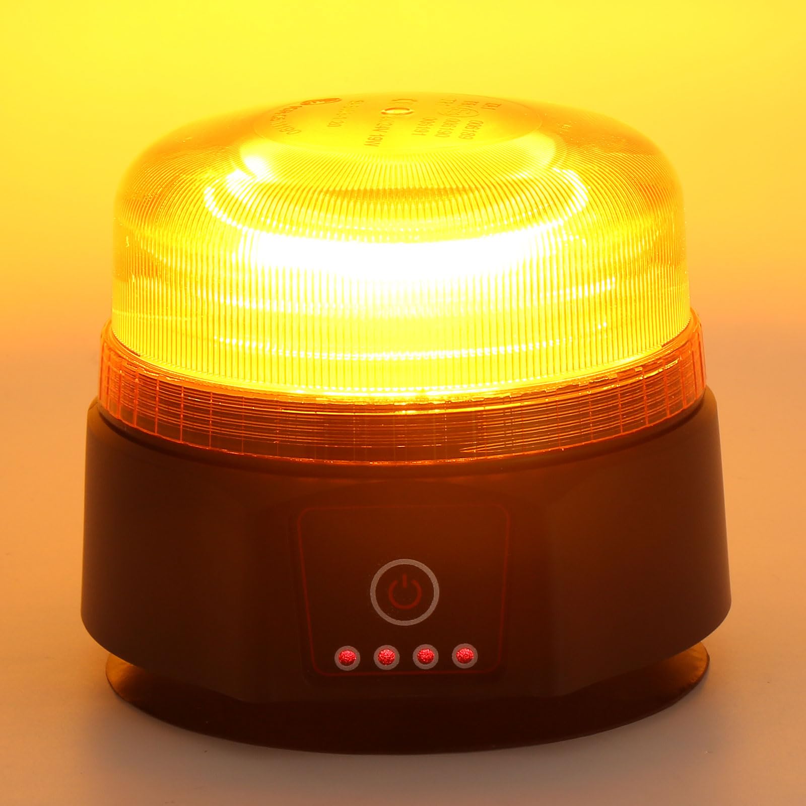 LED Lampeggiante Ricaricabile Magnetico Giallo per Trattore Agricolo 2Modelli di Flash Lampeggiante Strobo Arancione Senza Fili