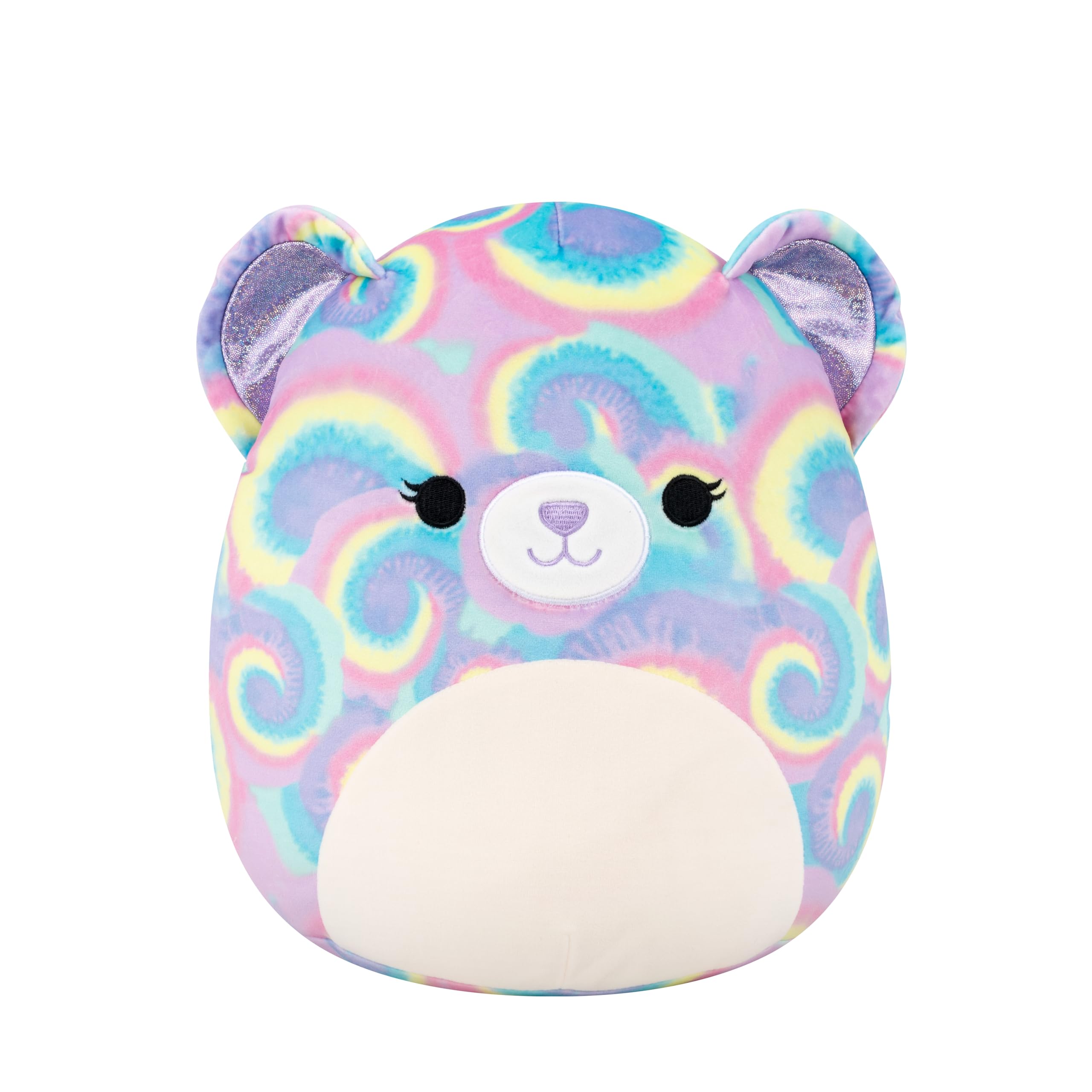 Squishmallows Squishmallows Original 12-Inch Jonessa the Psychadelic Tie-Dye Bear | Collectable Cute Plush Toy, Cuddly Toys for Children, Soft Toys, Cute Teddies Suitable for Girls and Boys Ages 3 in use