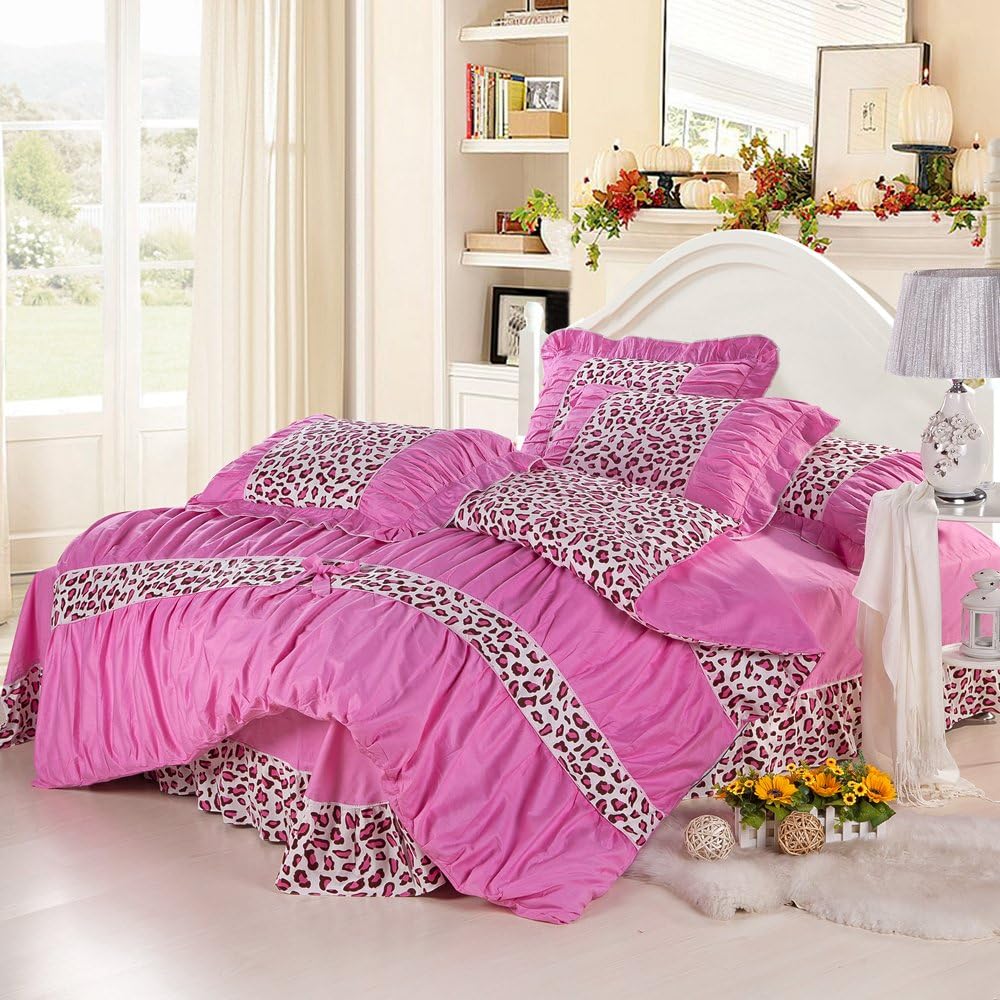 Khalees Hometextile 100% Cotton Princess Printed Floral Bedding Duvet Cover Sets (King Size, 01)