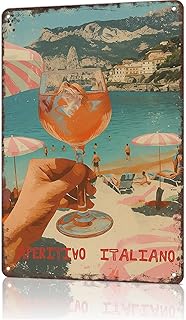Funny Metal Signs Vintage Aperol Spritz Posters Life Wall Art Ideal Italian Drink Tin Sign For Home Room Office Decor 8x12inch