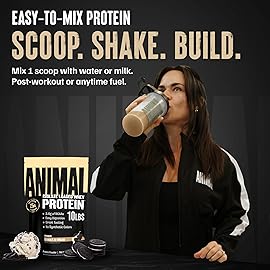 Animal Whey Isolate Protein Powder - Loaded for Pre & Post Workout Muscle Builder and Recovery with Digestive Enzymes for Men & Women - 25g Protein, Great Taste, Low Sugar - Cookies & Cream 10 lbs