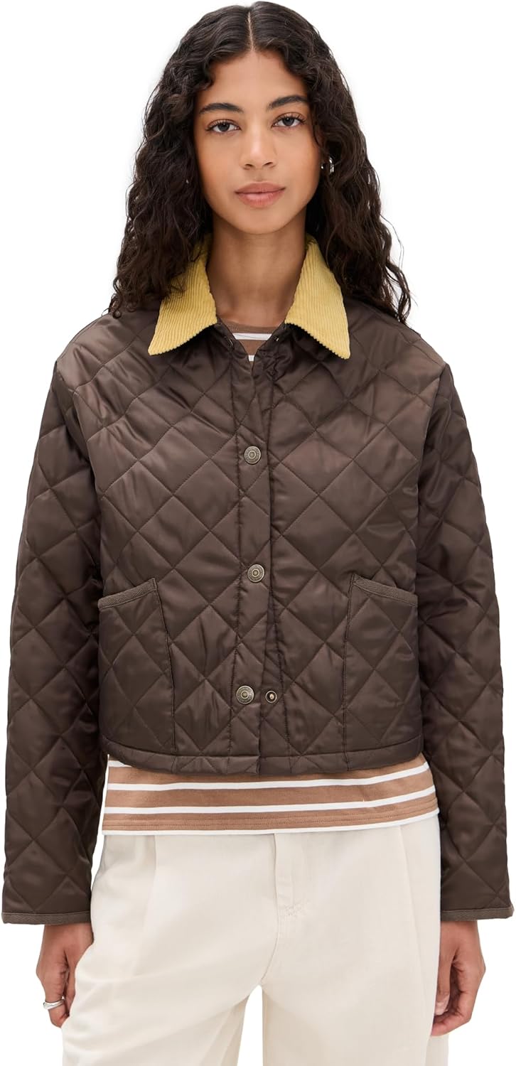 Denimist Women's Cropped Quilted Jacket