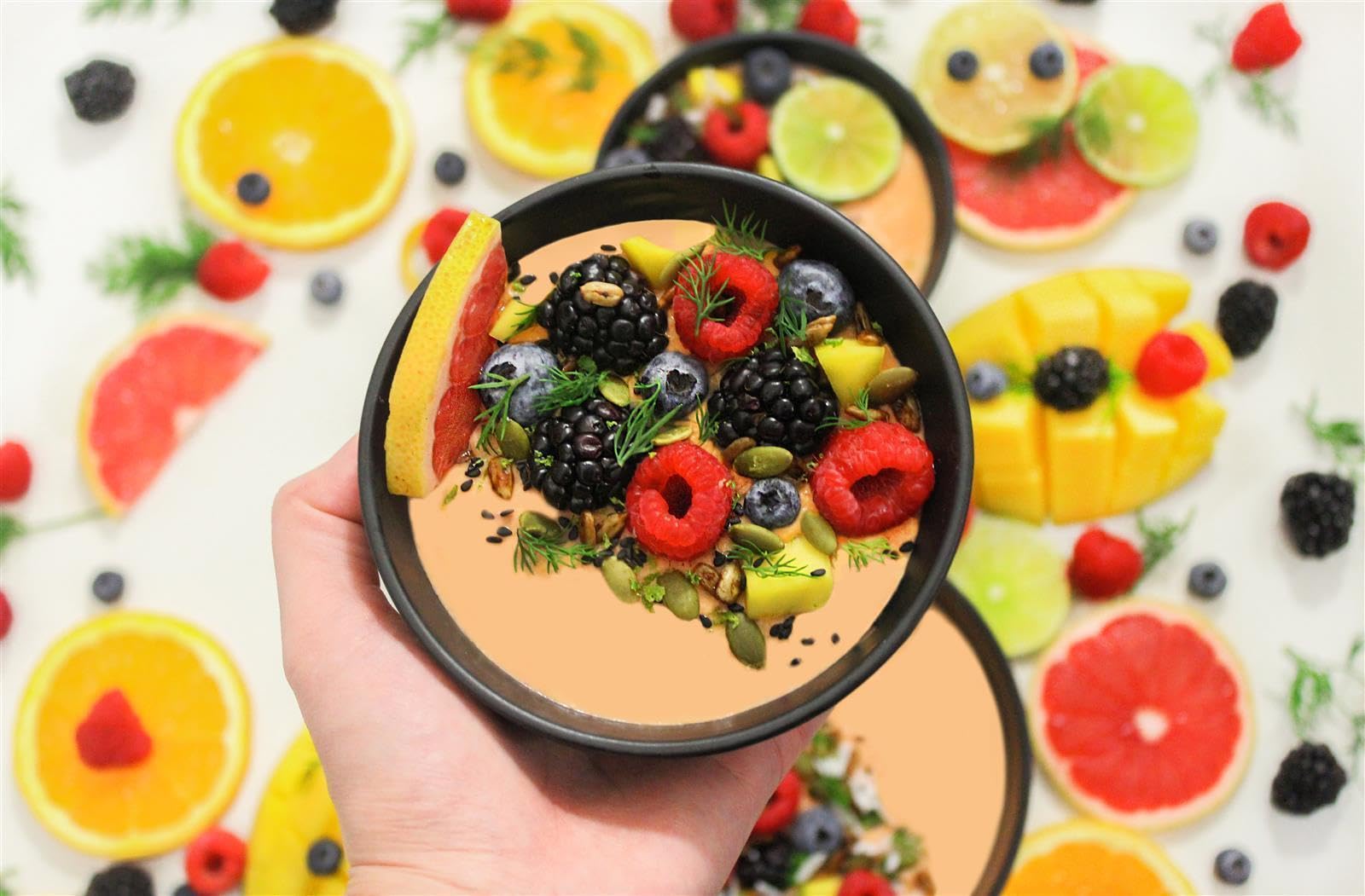 Caramanfruit Exotische-Früchte-Coulis - 4x 1kg - süßes Multivitamin Frucht-Püree, frei von Farb- und Konservierungsstoffen, zur Herstellung von Sorbet, Eis, Torte, Kuchen, als Dessert (4er)