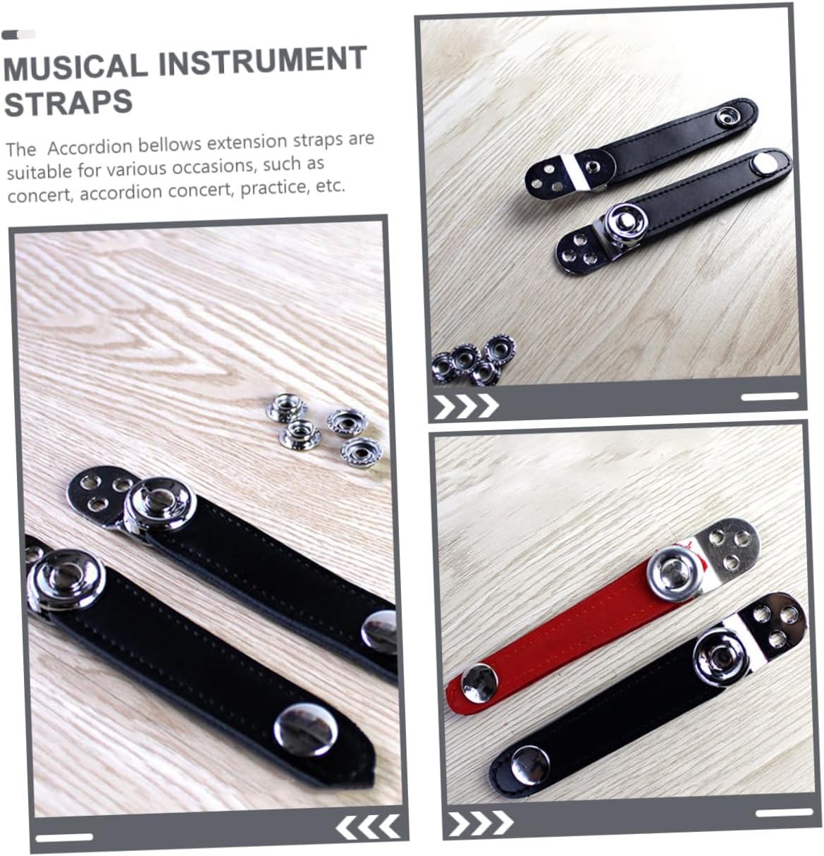 ERINGOGO 2pcs Accordion Bellows Straps Connection Buckle Replacement Straps for Accordion Accessories Stylish and Portable Design Easy Installation for Comfortable Playing Experience