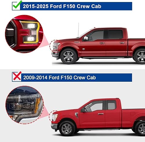 Miniatura 4 de Estribos de 3.5 pulgadas compatibles con Ford F150 Crew Cab 2015-2024. Barras de paso Ford F150 y barras de acero al carbono Nerf