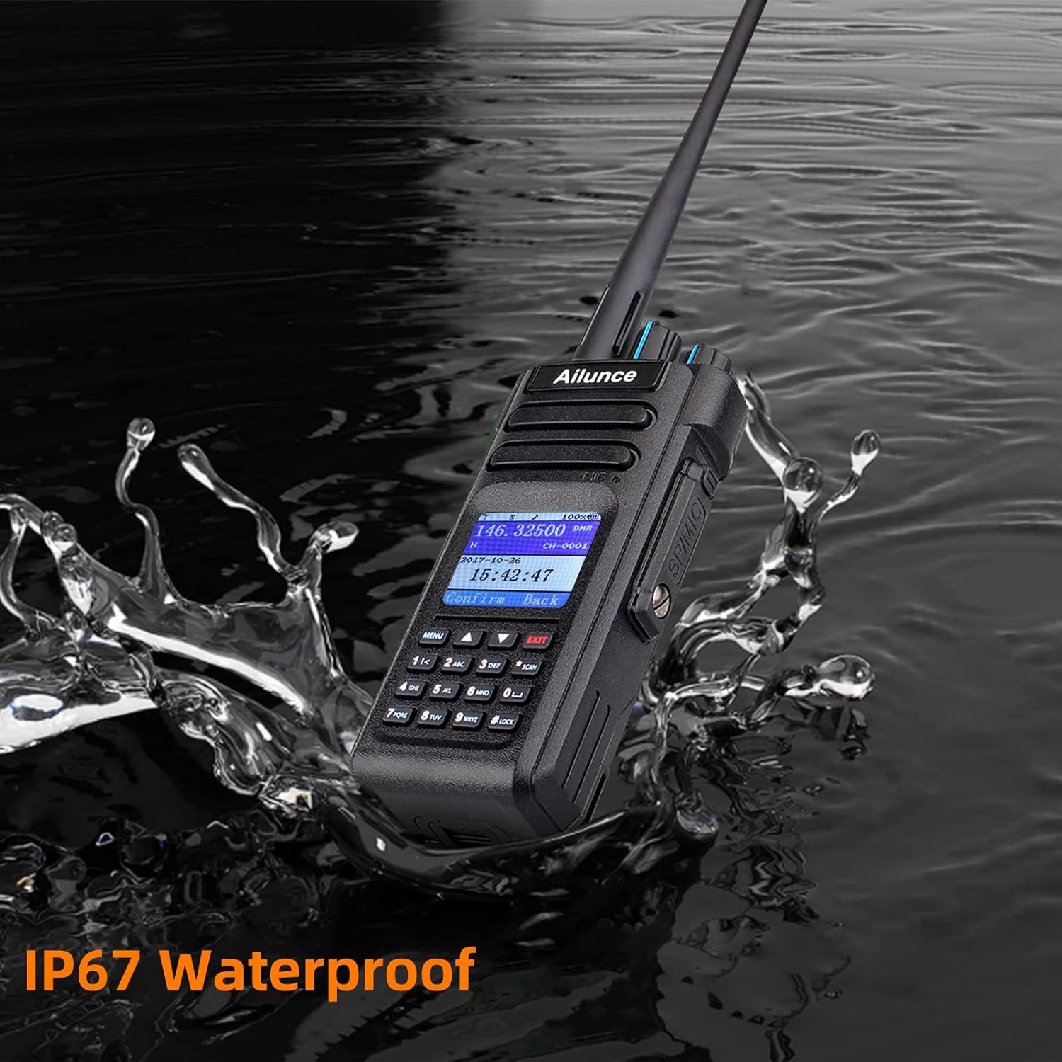 Crаzу Clеаrаnсе Ailunce HD1 DMR Radio Dual Band, IP67 Waterproof Digital Analog Two Way Radio, 3000 Channels 200000 Contacts, Compatible with TierⅠ&Ⅱ, 3200mAh Long Range Handheld Radio(1 Pack)