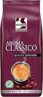 Splendid Aroma Classico, ganze Espresso Bohnen 1kg, vollmundiger Geschmack, auch ideal für Cappuccino