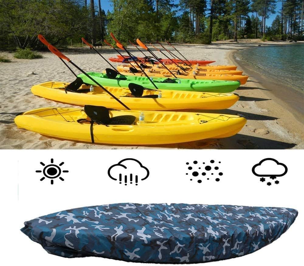 Copertura per Kayak 4,5 m Universale Kayak Copertura Canoa Barca Antipolvere Impermeabile per Canoa da 3,6-4 m