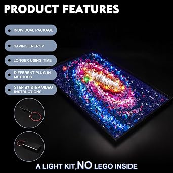 BrickBling LED Lights Compatible with Lego The Milky Way Galaxy