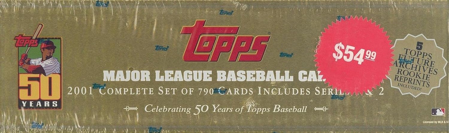 2001 Topps Baseball Cards Complete Set (795 cards)