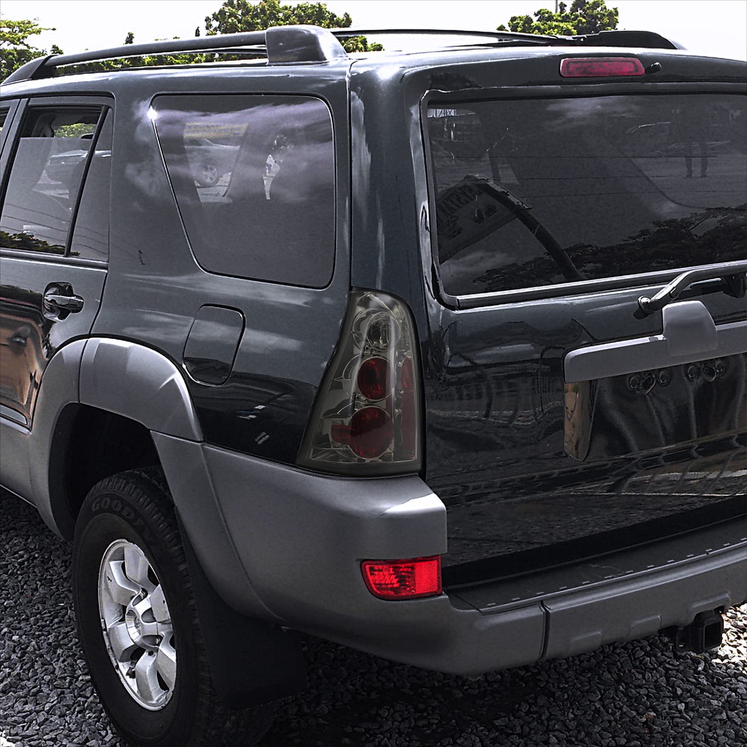 Spec-D Tuning Smoke Tail Lights Compatible with 2003-2005 Toyota 4Runner, Left + Right Pair Assembly