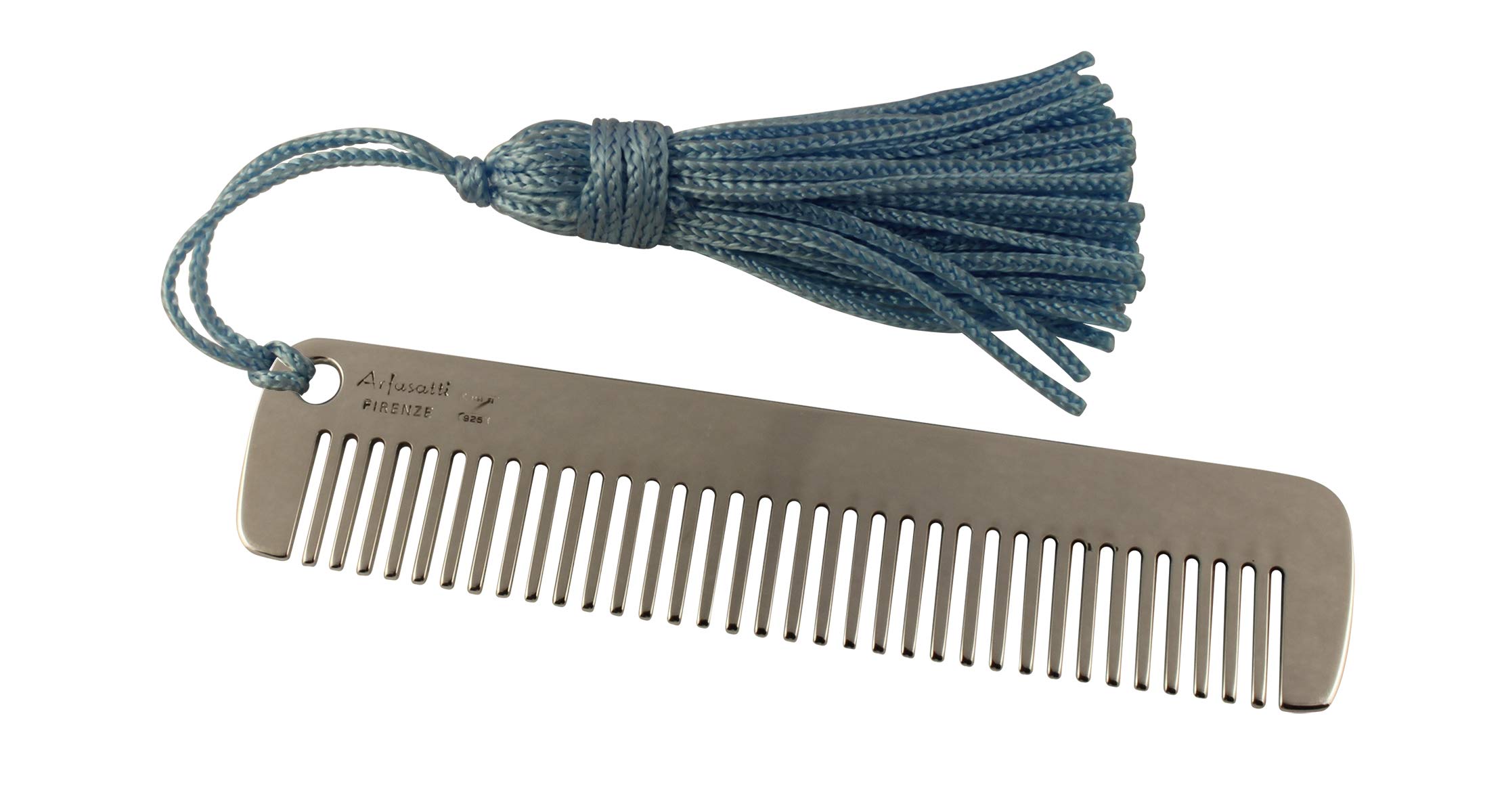 Solid Sterling Silver 925 Mini Baby Comb Gift for a Male Birth Hand Made in Italy