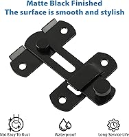 Vista 6 de Alise Cerradura de puerta de seguridad para valla de madera de granero, puertas francesas deslizantes, herrajes de acero inoxidable SUS304