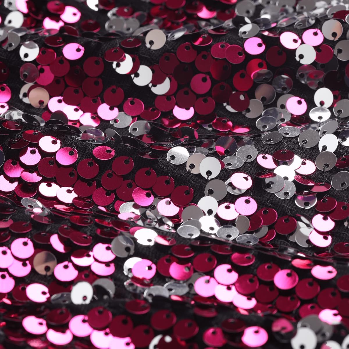 Girls' Ombre Sequin Bomber Jacket with Pockets Lightweight Sparkle Long Sleeve Zipper Gradient Jackets for Kid - Image 4