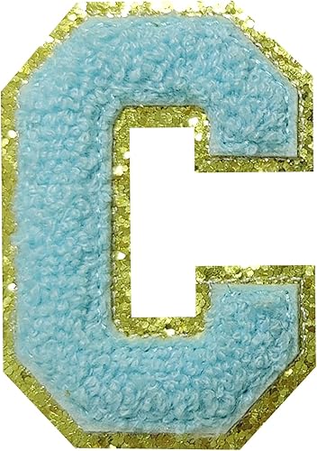 Miniatura 154 de 4 parches de letras de felpilla blanca, parches termo-adhesivas de 2.2", parches de letras de felpilla para ropa (M)