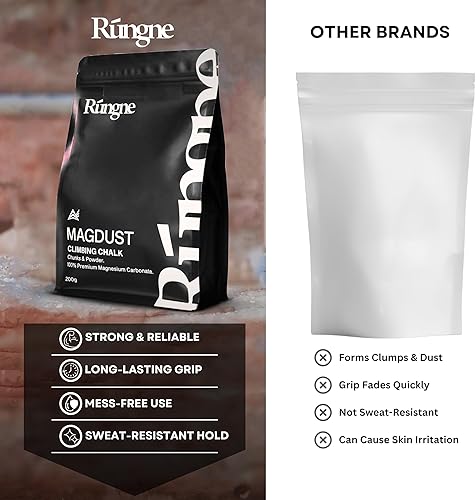 Miniatura 7 de RUNGNE Premium Sports Chalk for Rock Climbing, Bouldering, and Weightlifting - High-Performance Chalk for Superior Grip and Sweat Resistance
