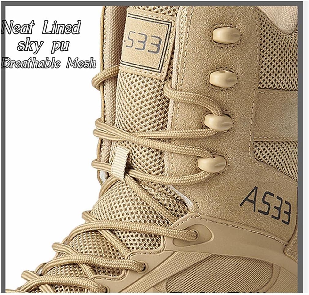 Men's Tactical Boots Military Work Boots Desert Combat Outdoor Boots for Hiking Motorcycle Climbing - Image 4