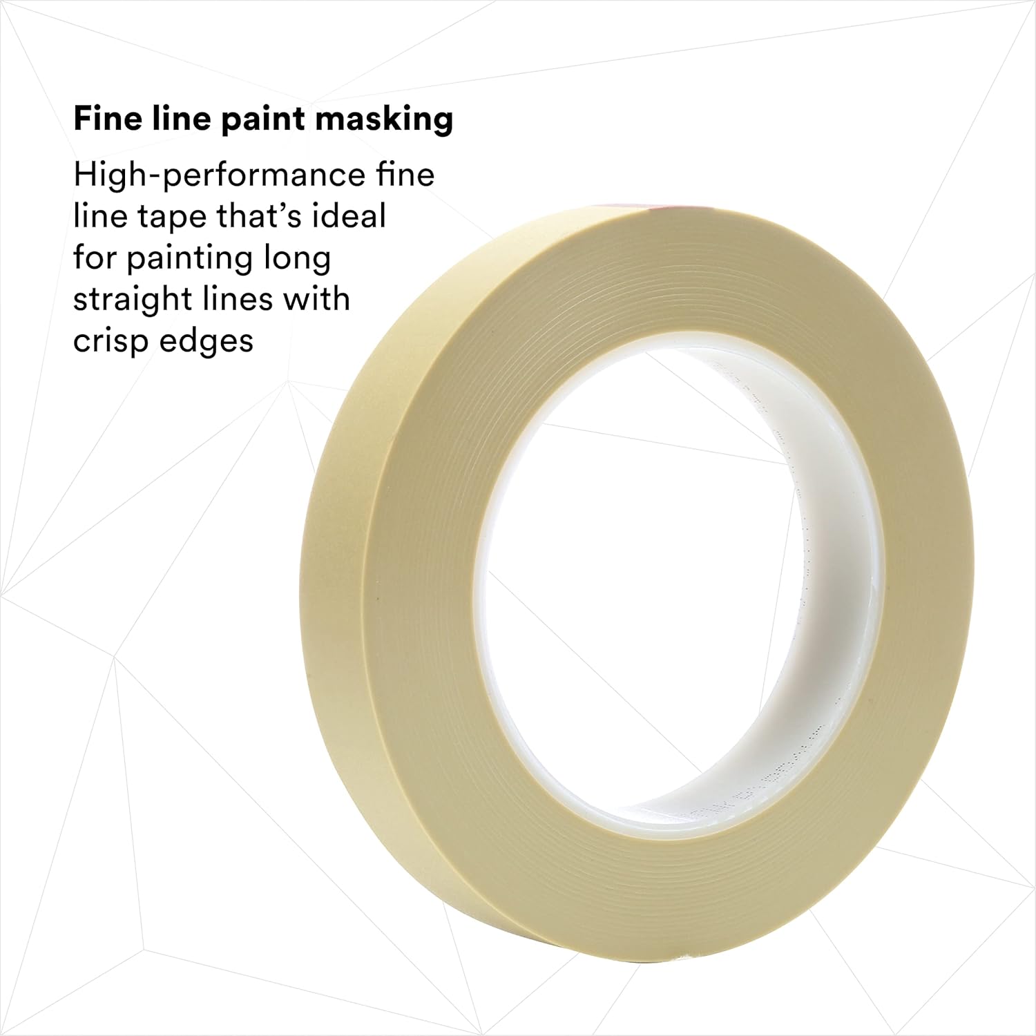 Scotch Fine Line Tape 218, High-Performance, Polypropylene Plastic, Instant Adhesion, Moisture and Solvent Resistant, Green Color, 3/4 in x 60 yd, 5.0 mil, 1 Roll