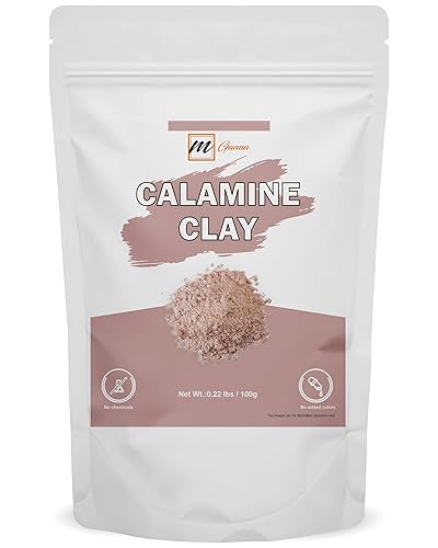 Polvo de arcilla de calamina 100% natural para antienvejecimiento y reafirmante de la piel, cremas, lociones y jabón, 0.22 libras  100 GMS