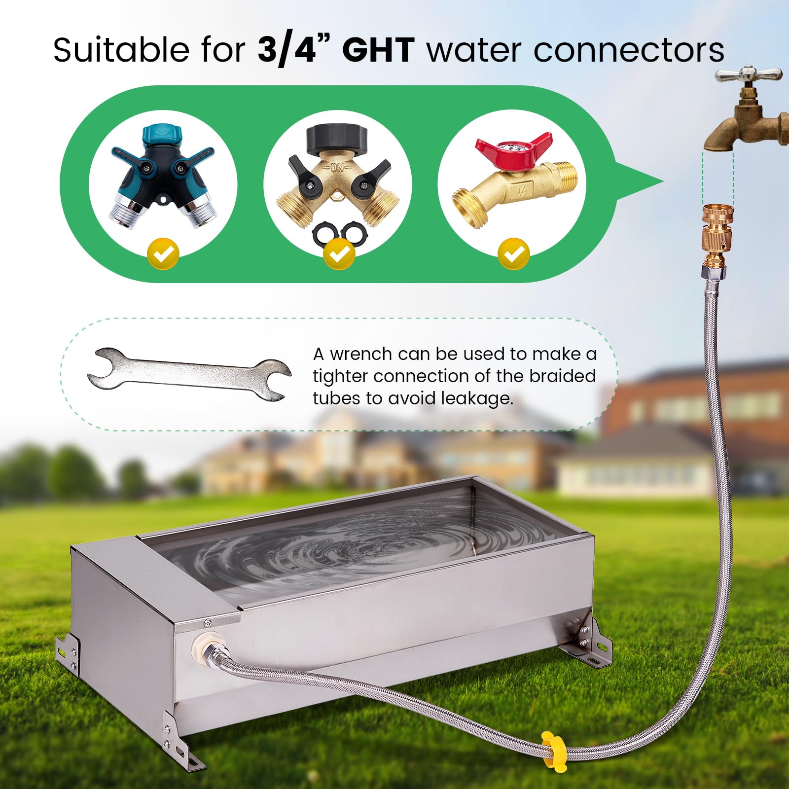 Abbeveratoio automatico dell'acqua del cavallo della valvola di galleggiamento del riempimento di auto dell'acqua del bestiame