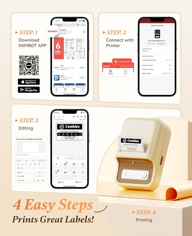 その他 NIIMBOT B21 Series Niimbot B21 Label Maker – Niimbot Label Maker