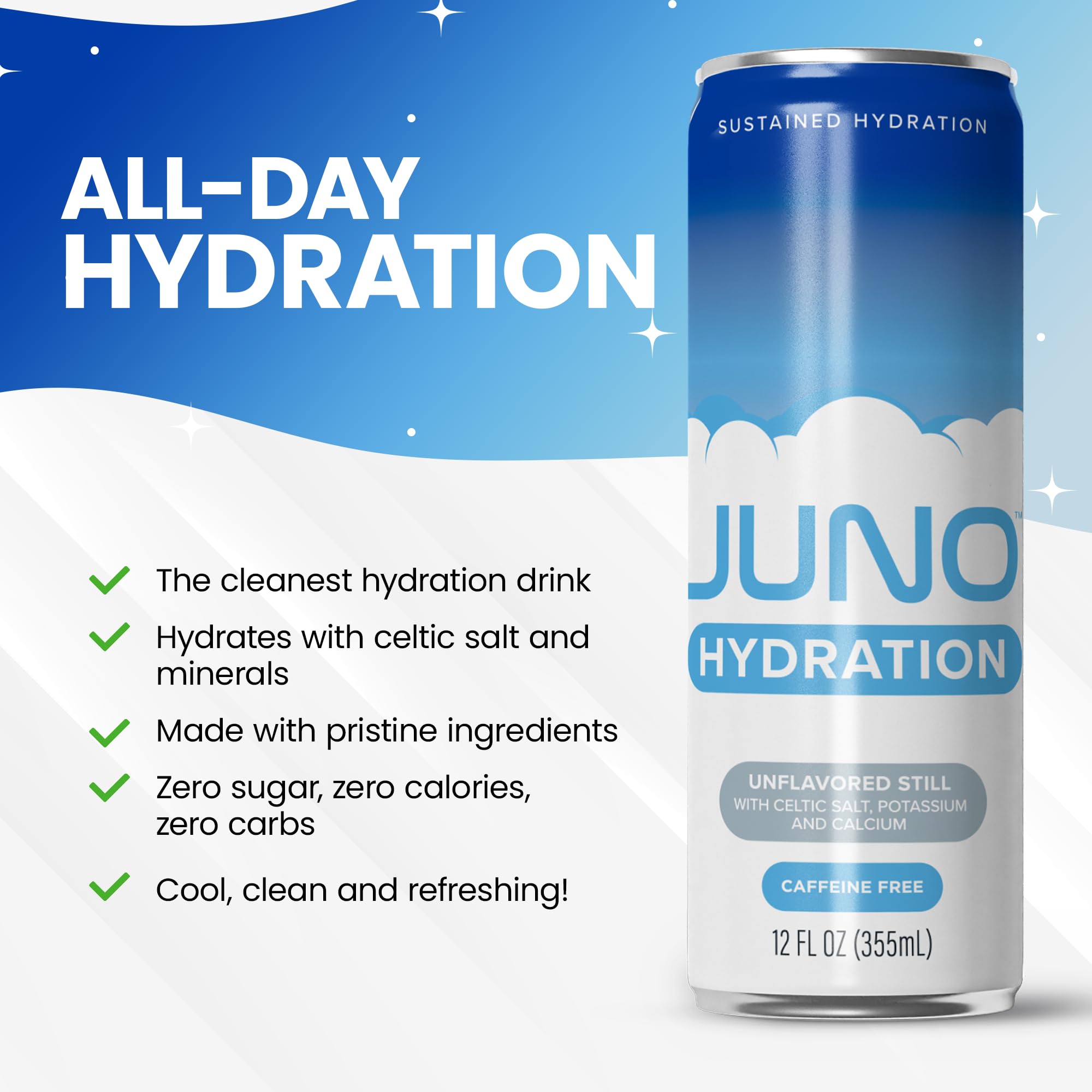 JUNO Cruise Unflavored Still Mineral Water with Sea Salt