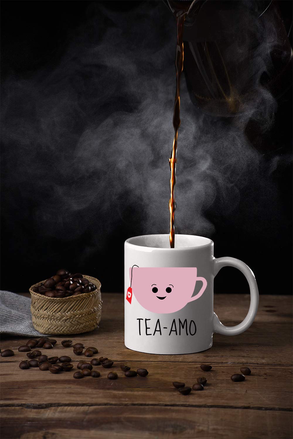 Tazza Da Caffè Divertente 'Te Amo' - Regalo Perfetto Per Lei, Fidanzata, Moglie O Mamma - Tazza Bianca 330ml