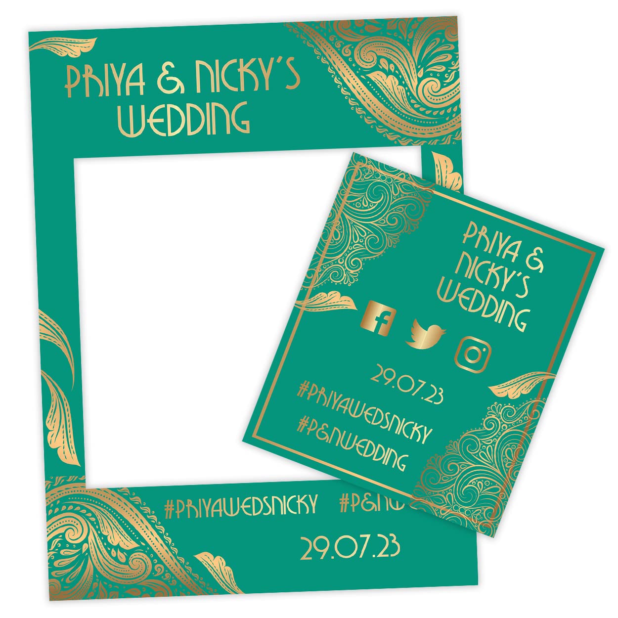 Paper Themes Sfmw02 Muslim Selfie Frames For Eid Festival Weddings Mehndi Night Special Occasions By (Sfmw02)