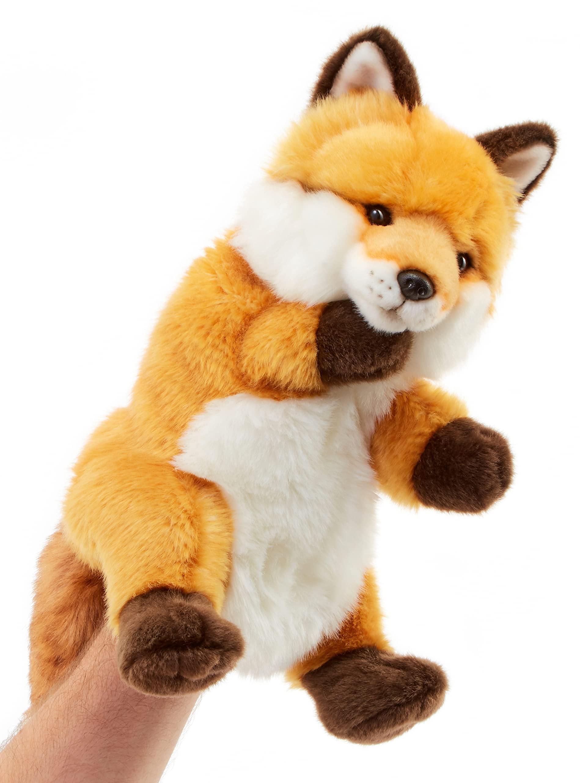 Uni-Toys - Hand Puppet Red Fox Classic - 28 cm (Height) - Plush Doll, Fox - Plush Toy, Cuddly Toy