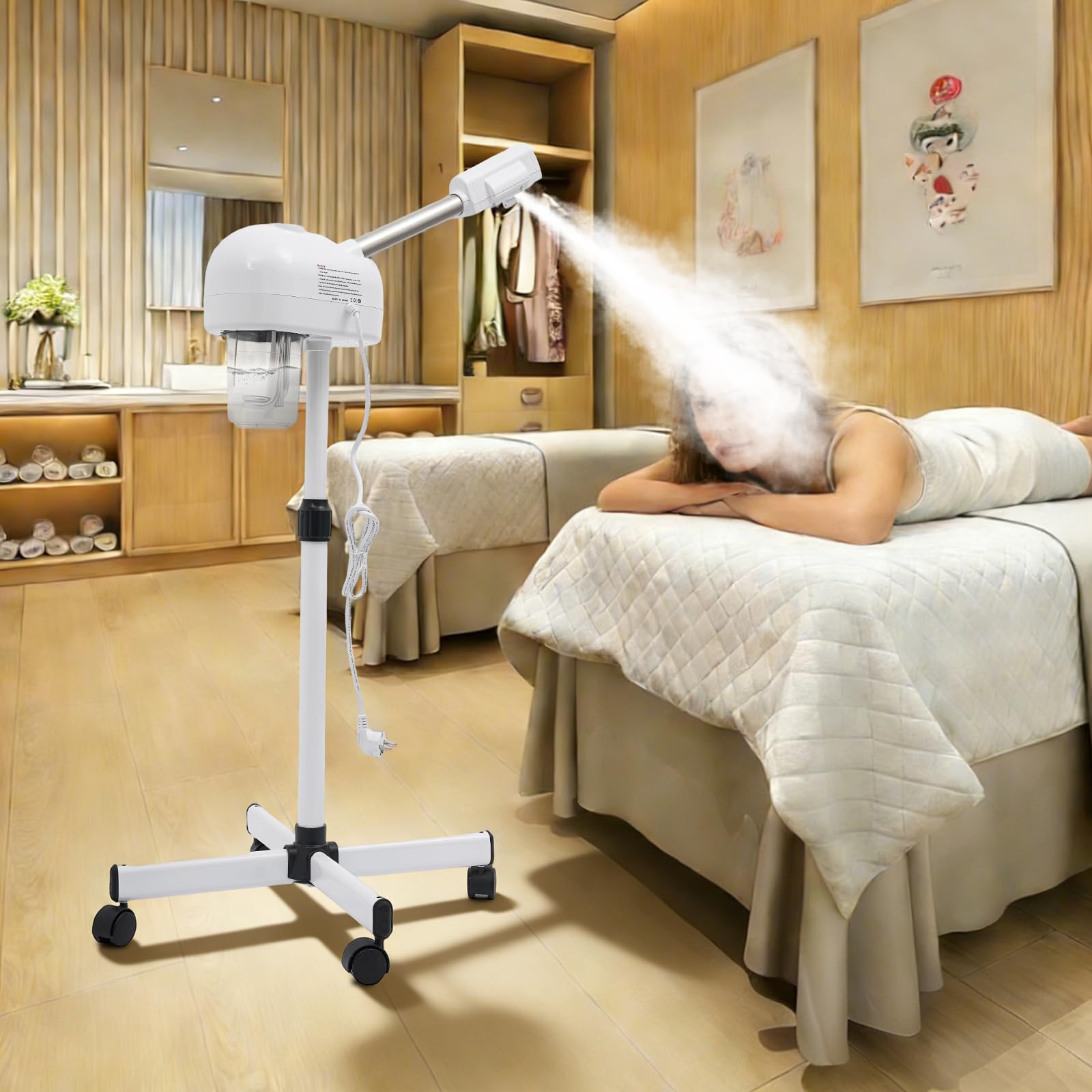 750 W przenośny parowar ozonowy, do salonu, spa, parowiec do twarzy, profesjonalna pielęgnacja twarzy, urządzenie parowe do salonu piękności, gospodarstwa domowego, do pielęgnacji skóry, inhalator