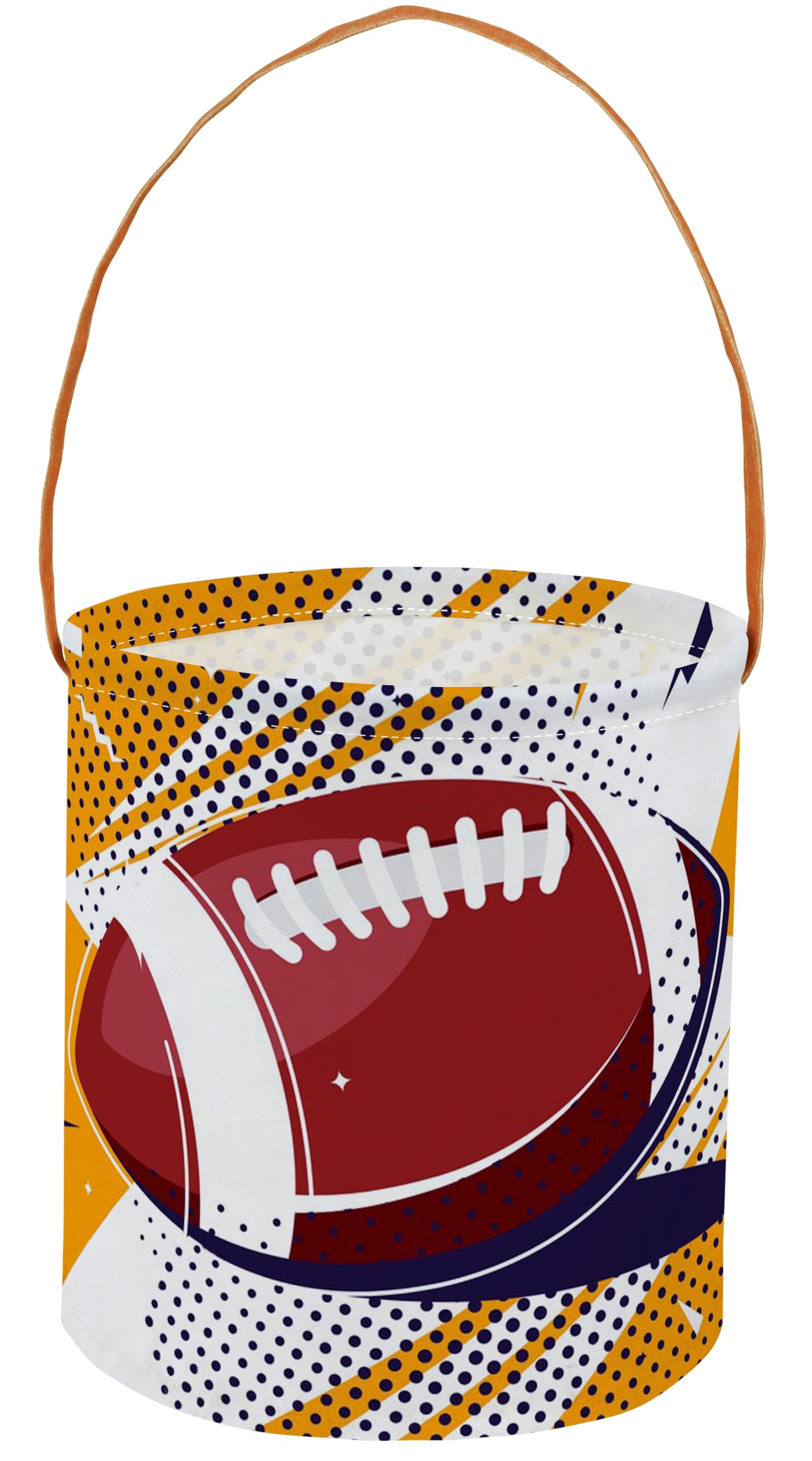 HIYAGON Football Easter Basket for Kids Baby Boys and Girls Cute Toy Storage Organizer Bin Box Easter Dinosaur Room Decor(Football)