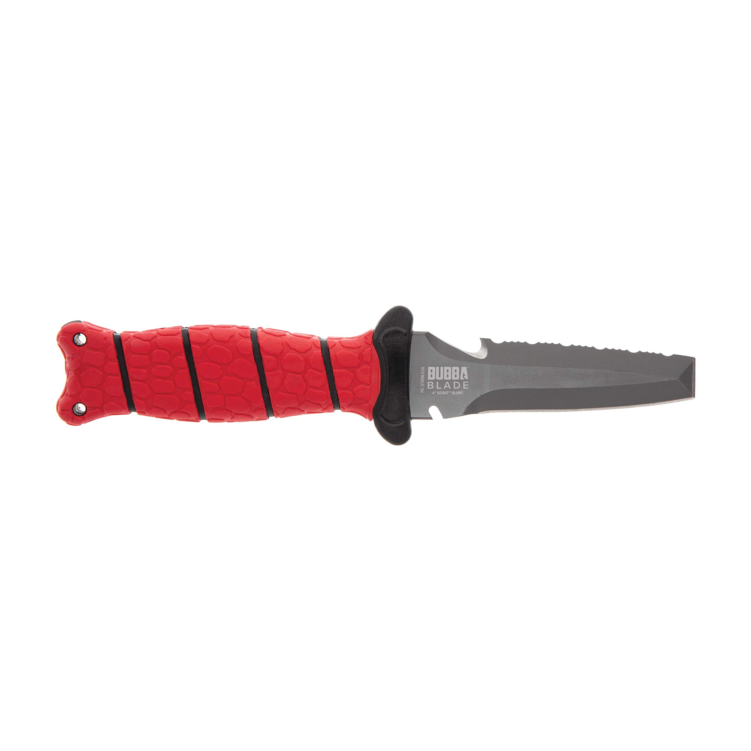 BUBBA 4" Blunt Dive Knife with Non-Slip Grip Handle