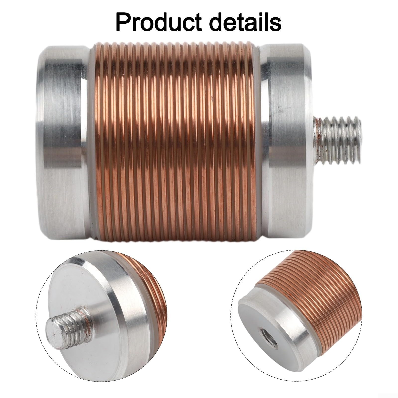 Bobine à induction M10 40 m pour JPC-7 à ondes courtes SW, bobine de chargement de 150 W, pièce de rechange, finition argent et cuivre