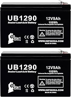 2-Pack 12V 9Ah UPS for CyberPower 1500VA Replacement Battery - Compatible with Cyber Power CP1500PFCLCD Battery UPS, CP1500AVRLCD, CP1500AVRLCD3, CP1500 Surge Protector, 12 Volt 9 Amp Rechargeable SLA