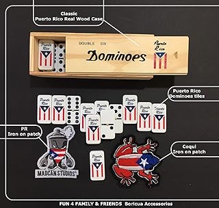 Puerto Rico Rican Flags Dominoes Domino de Puerto Rico Flag Value Pack