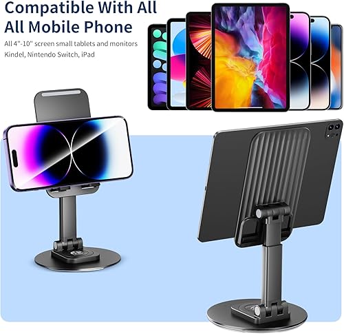 Miniatura 2 de Soporte de teléfono celular blanco barato soporte de teléfono ajustable para escritorio plegable soporte de cuna para todos los teléfonos iPhone 13