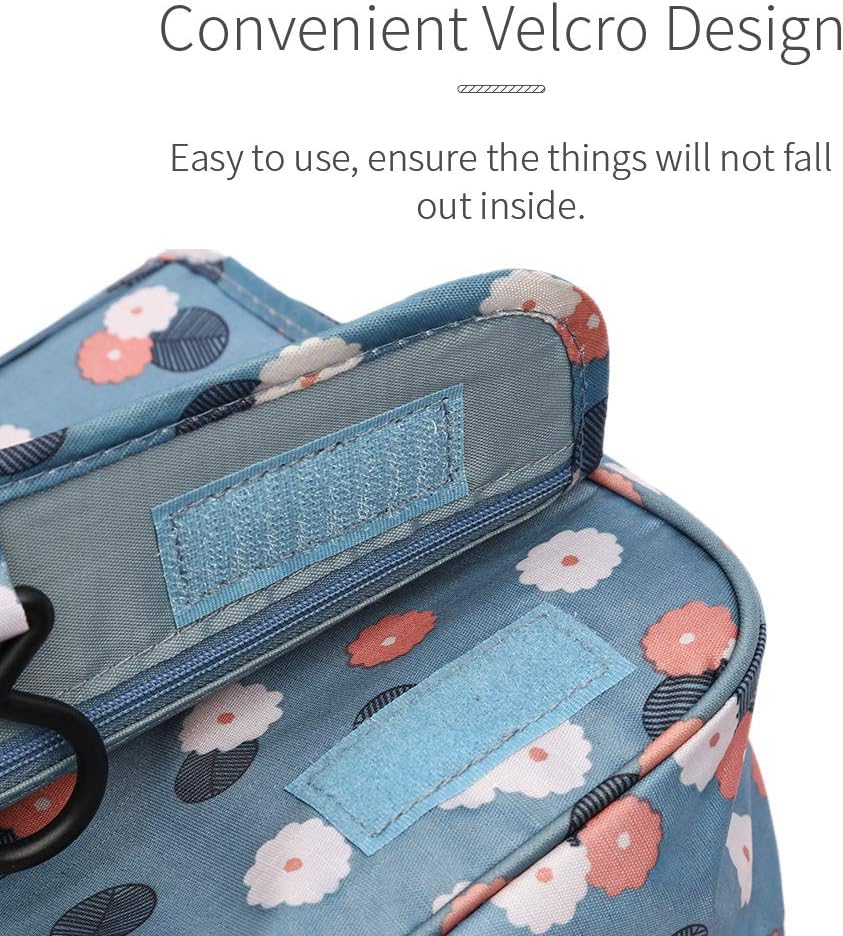 HaloVa Toiletry Bag Multifunction Cosmetic Bag Portable Makeup Pouch Waterproof Travel Hanging Organizer Bag for Women Girls, Black