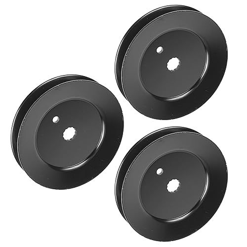 Miniatura 5 de Caltric 3 poleas de husillo de cubierta compatibles con tractor de césped Troy-Bilt TB2450 13WQ92KP066 17AF2ACP011