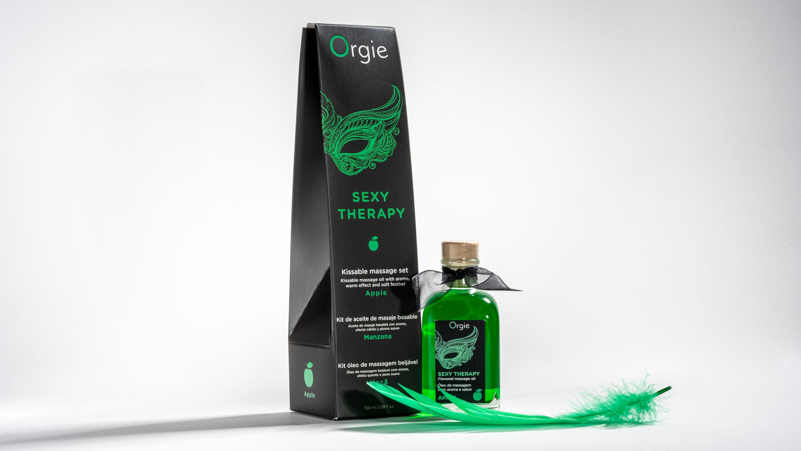 Orgie Aceite de Masaje Besable | Sexy Therapy Apple | Set 100ml con Pluma
