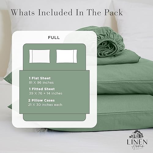 Miniatura 6 de Sábanas de percal 100% algodón tamaño Queen, color oliva oscuro, bolsillo profundo, 4 piezas 1 encimera, 1 sábana bajera de bolsillo profundo y 2