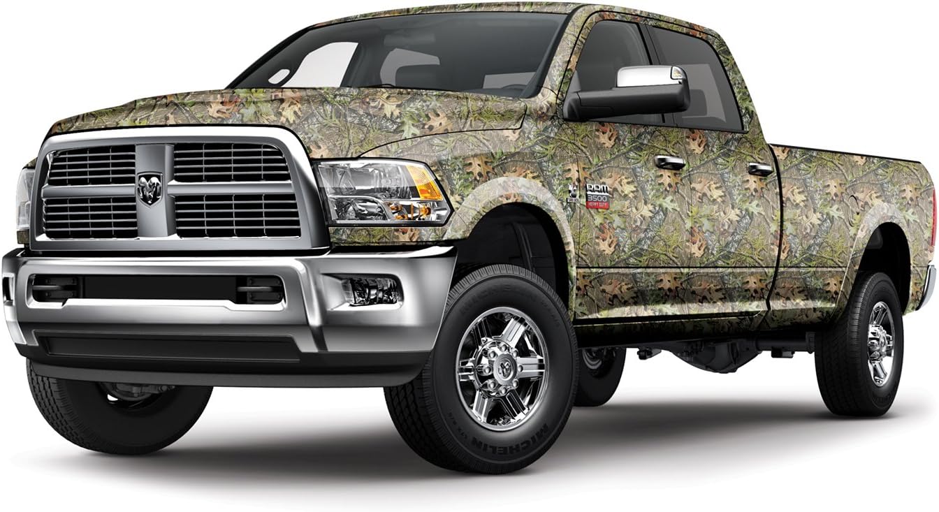 Mossy Oak Graphics Camouflage Auto Wrap, no-fade 3M Vinyl with A Matte Finish - Cover Your Jeep or Full-size Truck, Many Mossy Oak Patterns