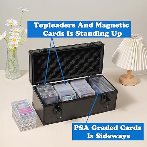 Miniatura 2 de La caja de almacenamiento Toploaders se adapta a tarjetas rígidas de 3 x 4 pulgadas de 35 puntos, tarjetas de intercambio, tarjetas deportivas,