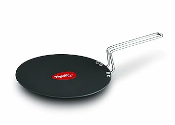 Pigeon Titanium Hard Anodised Aluminium Concave Tawa, 260mm, Black