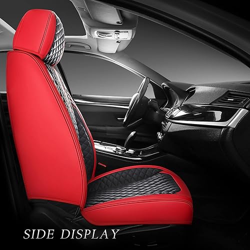 Miniatura 7 de INZU Juego completo de fundas de asiento de automóvil de 5 asientos, ajuste universal, adecuado para la mayoría de automóviles, SUV, bolsas de aire