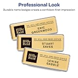 Avery® The Mighty Badge Magnetic Badges for Laser Printers, 1" x 3", Gold, Pack of 10 Badges – view 5