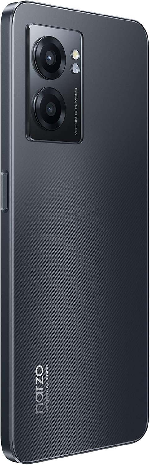 realme Narzo 50 5G RMX3571 Dual-SIM 128GB ROM + 4GB RAM (GSM only | No CDMA) Factory Unlocked 5G Smartphone (Hyper Black) - International Version