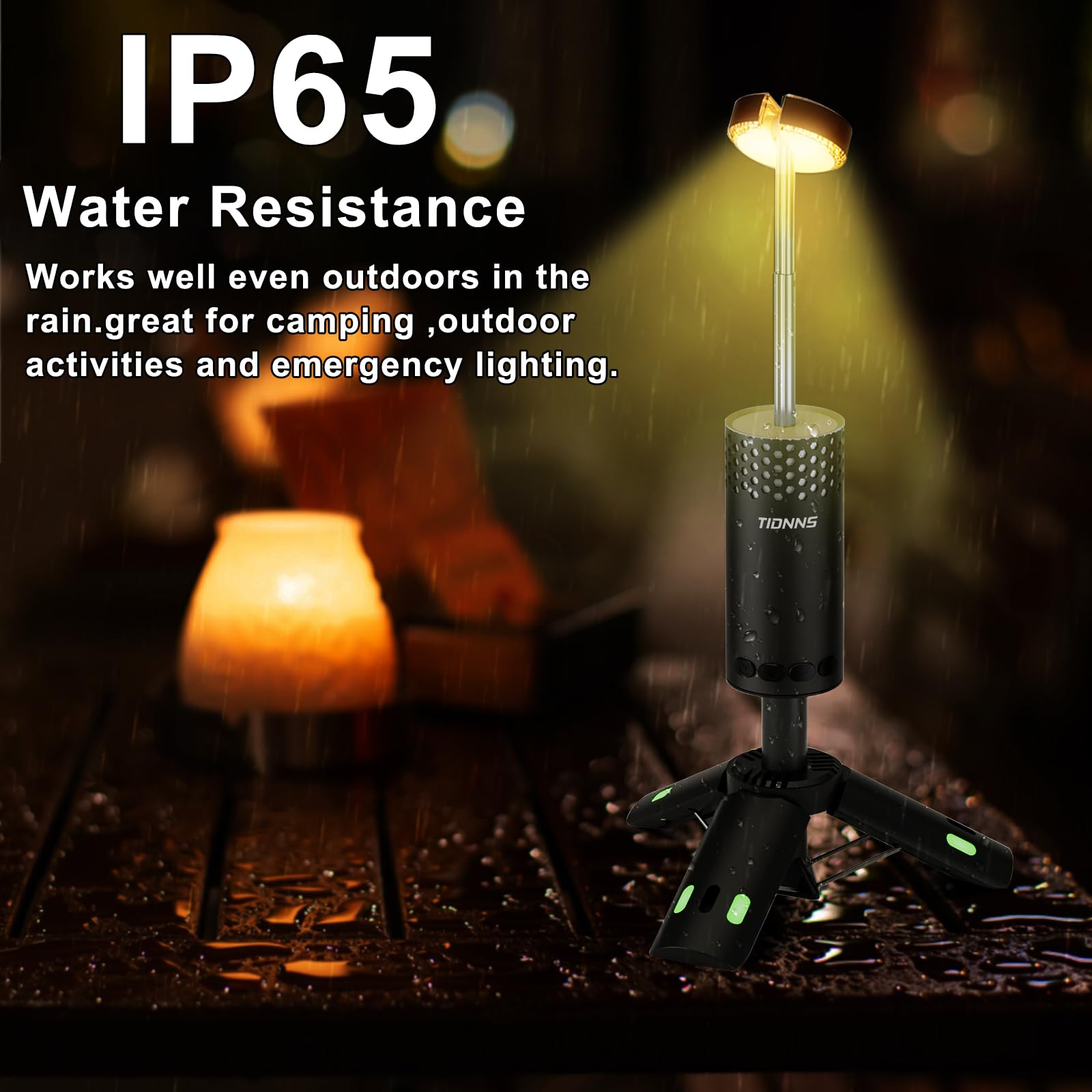 Luces de camping recargables, linterna de camping desmontable con soporte, lámpara telescópica impermeable para campamento, luz magnética colgante de trabajo, linternas LED para tienda de