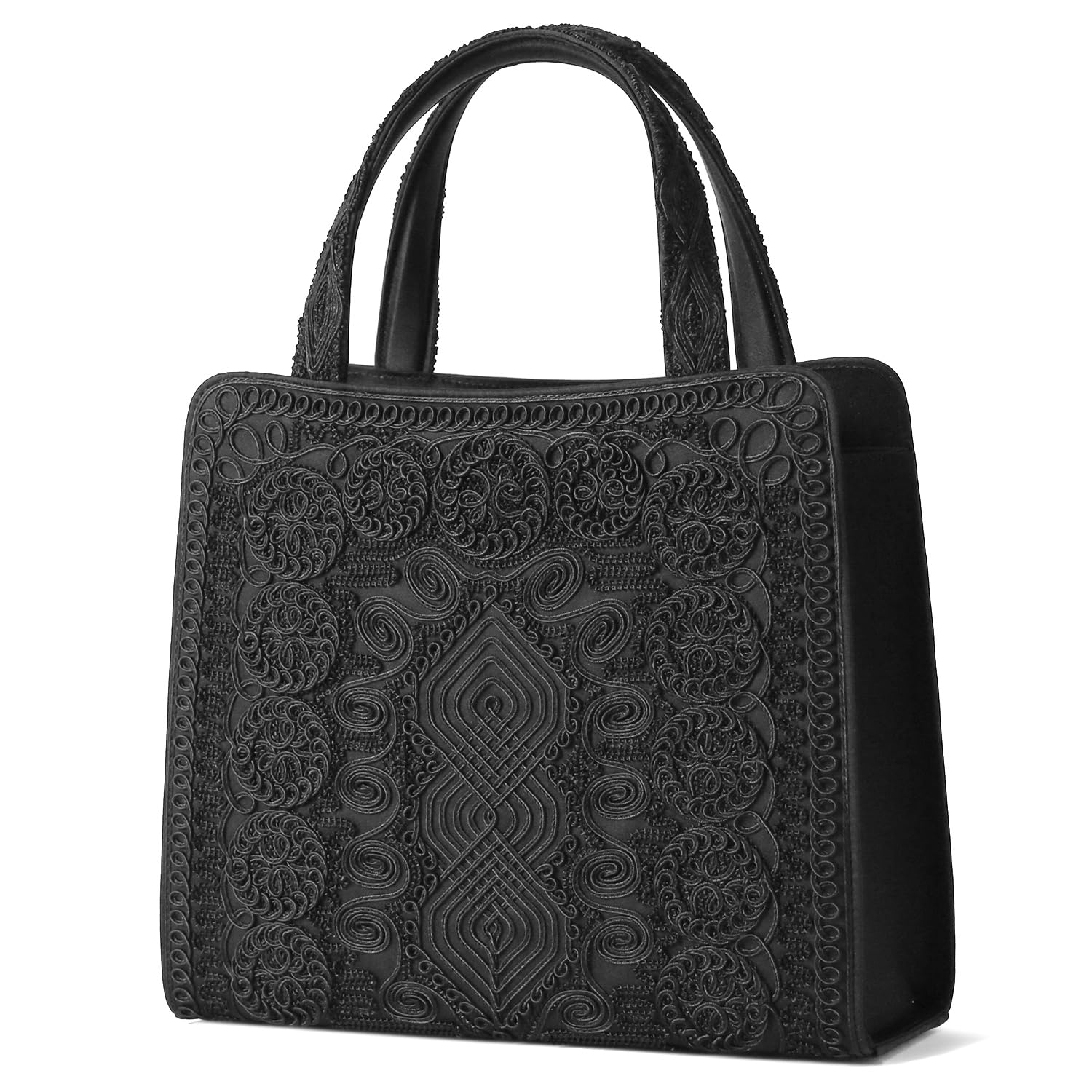 Amazon | [岩佐] [イワサ] 全面コード刺繍トート型フォーマル