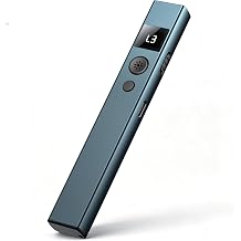 Rechargeable Green Laser Pointer, Green Presentation Pointer Long Distance 3 Adjustable Brightness Levels with USB-C Charging, for Office Presentations, Teaching & Pets