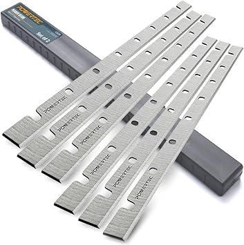 POWERTEC 12-1/2" Planer Blades for DeWalt DW733 Planer, Replacement for DW7332 Planer Knives, Set of 9